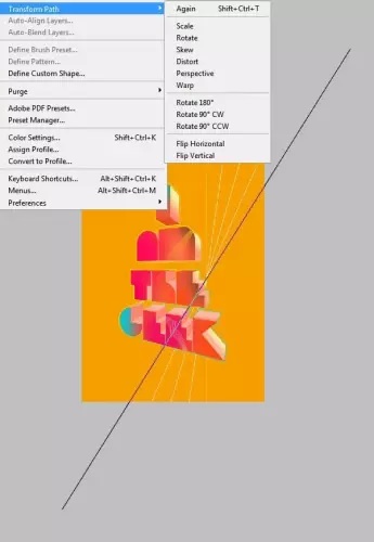 آموزش پوستر تایپوگرافی سه بعدی